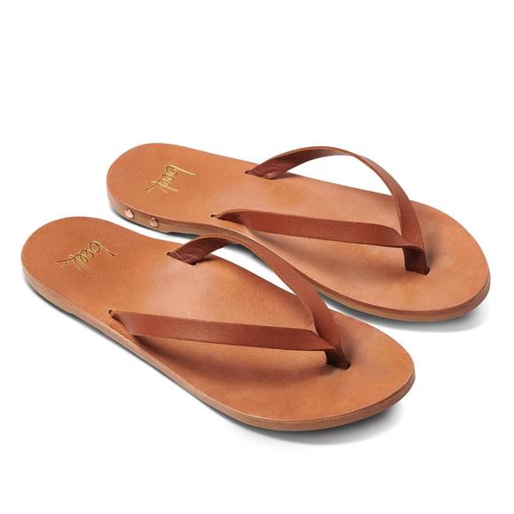 BEEK Shoes - NEW BEEK women's seabird thong sandal in tan/tan